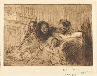 Zeugen bei der Verhandlung (2. Tafel)