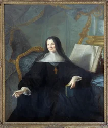 Porträt von Anne Geyssans de Clermont-Chatte, Äbtissin von Chelles (gest. 1789) Gemälde von Jean Marc Nattier (1685-1766)
