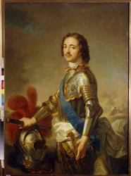 Porträt von Peter I. dem Großen, Zar von Russland