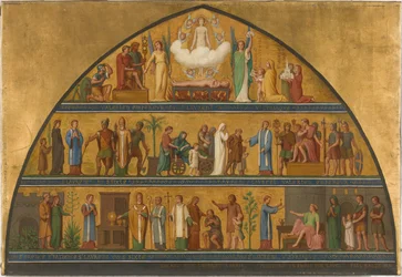 Skizze für die Kirche Saint-Laurent: Das Leben des Heiligen Laurentius, 1870