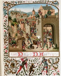 Plünderung von Aalst (Flandern, Belgien), Mittelalter