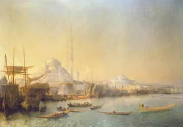 Ein weiter Blick über Konstantinopel und das Goldene Horn, 1840