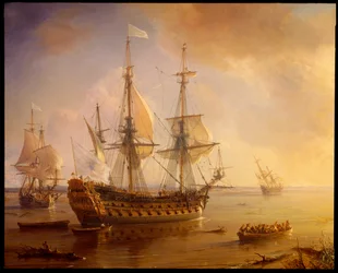 Expedition von Robert Cavelier de La Salle in Louisiana (Schiffsdetail)
