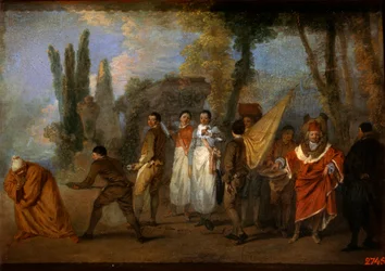Eine Satire auf Ärzte, um 1708