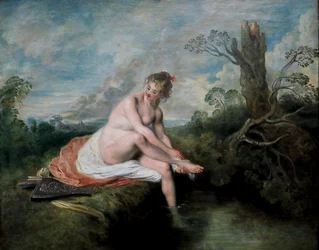 Diana bei ihrem Bad