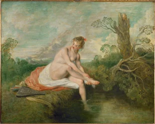Diana beim Baden