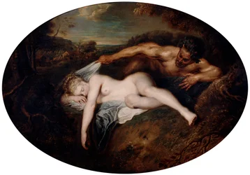 Nymphe und Satyr, ca. 1715