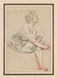 Sitzende junge Frau, ca. 1716