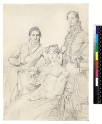 Herr und Frau Woodhead mit Pfarrer Henry Comber als Jugendlicher, 1816
