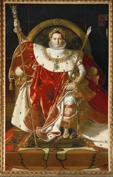 Napoleon auf seinem kaiserlichen Thron. 1806