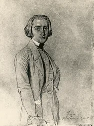 Porträt von Franz Liszt (Zeichnung)