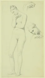 Studien für die Figur der Stratonike, um 1834-40