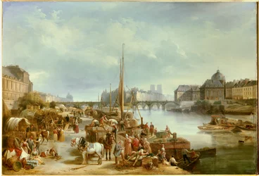 Ansicht des Hafens Saint Nicolas