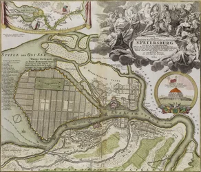 Karte von Petersburg, Sankt Petersburg Masterplan