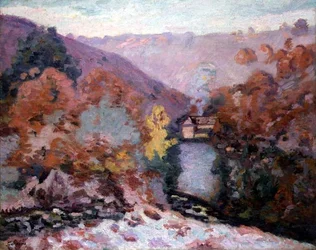 Landschaft bei La Creuse, Bretagne, ca. 1910