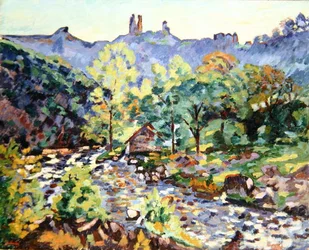 Ruinen des Schlosses, Crozant, ca. 1905
