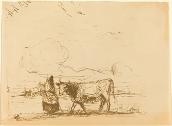 Kuh und ihr Hüter La Vache et sa gardienne, 1860