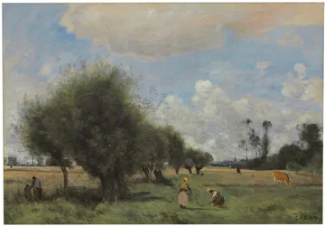 Felder bei Étampes, ca. 1855-60