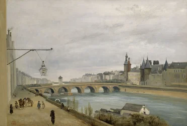 Le Pont au Change, gesehen vom Quai de Gesvres (1830)