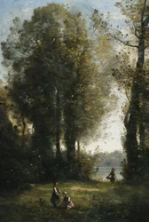 Gänseblümchen pflücken, ca. 1865-1870