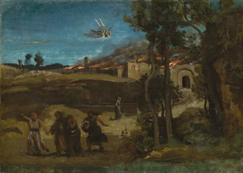 Studie für Die Zerstörung von Sodom, 1843