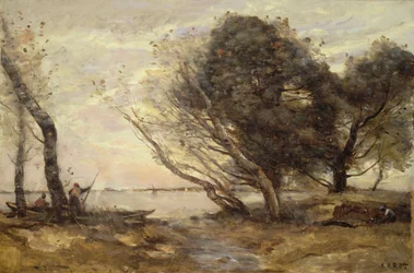 Die Ufer des Sees nach der Flut
