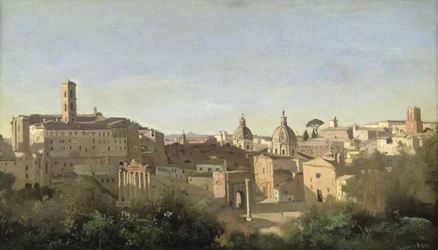 Das Forum vom Farnese-Garten aus gesehen, Rom