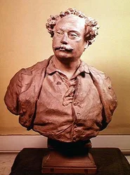 Porträt von Alexander Dumas fils (1802-70) (Terrakotta)