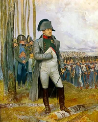 Napoleon I. und sein Stab betrachten die Grenadiere der Kaiserlichen Garde - 1911, Maße 0,73 x 0,54 m - Paris, Musée de l