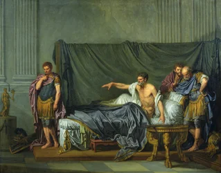Der Kaiser Severus tadelt seinen Sohn Caracalla, weil er ihn ermorden wollte, 1769