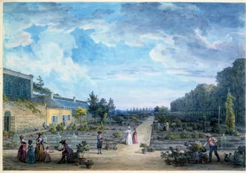 Ansicht des Jardin du Roi (heutiger Jardin des Plantes)