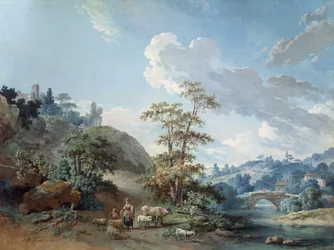 Brücke in einem Tal, 1778