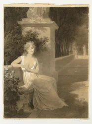 Porträt von Thérésa Tallien als Muse der Poesie