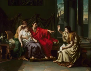 Vergil liest die "Aeneis" Augustus, Octavia und Livia vor