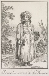 Frau aus den Vororten von Moskau