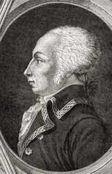Francois Christophe Kellermann, graviert von Pannemaker-Ligny, aus 