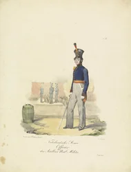 Artillerieoffizier, 1820-1825