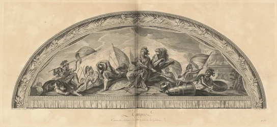 Spanien, Zentrum des Kriegssaals gegenüber der Galerie [Tafel 38]