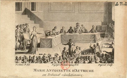 Marie Antoinette vor dem Revolutionstribunal, 1806