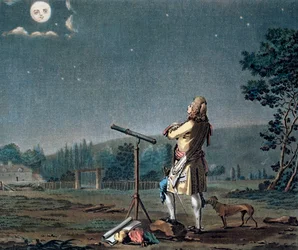 Bernard le Bovier de Fontenelle betrachtet die Vielzahl der Welten