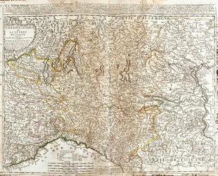 Karte der Lombardei (Italien)