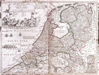Karte der Niederlande