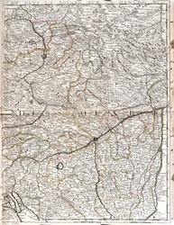 Karte von Schwaben (Deutschland)