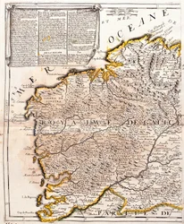 Karte des Königreichs Galicien (Spanien)