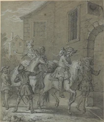 Die Ankunft des Operateurs im Gasthaus