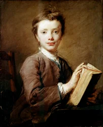 Ein Junge mit einem Buch, um 1740