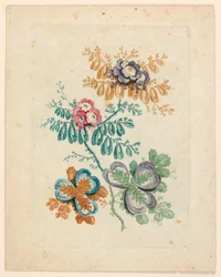Fantastisches Blumenmotiv aus "Nouvelle Suitte de fleurs idéales"
