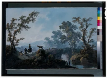 Landschaft mit Hirten