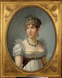 Porträt der Königin Hortense de Beauharnais (1783-1837), Königin von Holland, Gemahlin von Louis Bonaparte. Sie ist die Tochter der Kaiserin Joséphine de Beauharnais und die Mutter des späteren Napoleon III., 1810