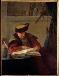 Ein Chemiker in seinem Labor oder ein Philosoph bei seiner Lektüre